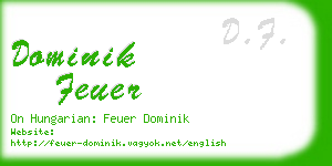 dominik feuer business card